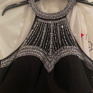 Black Prom dress with detailing